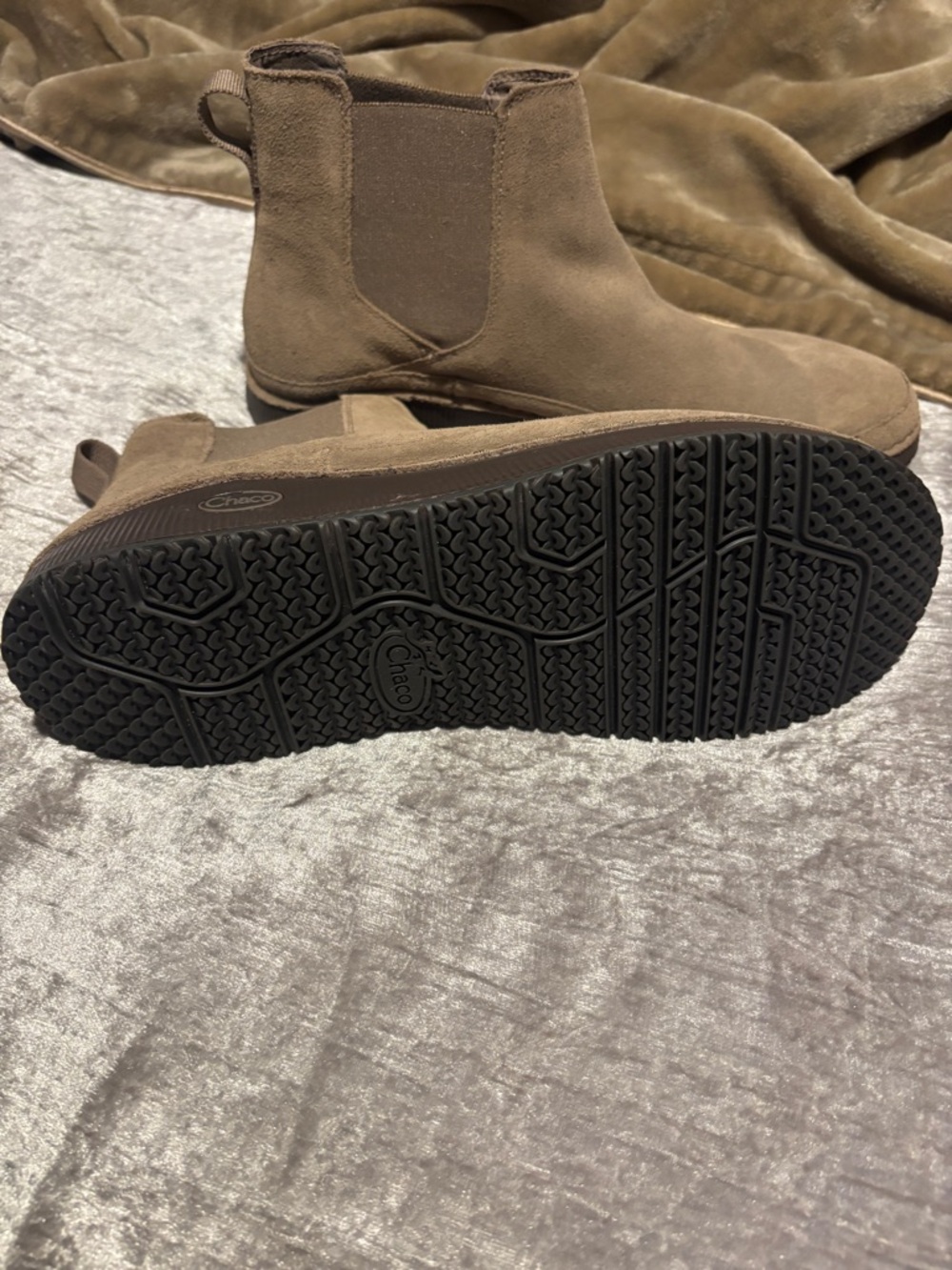 Chaco Men's Size 12 Light Brown Suede Chukka Chelsea Boot - Picture 11 of 11
